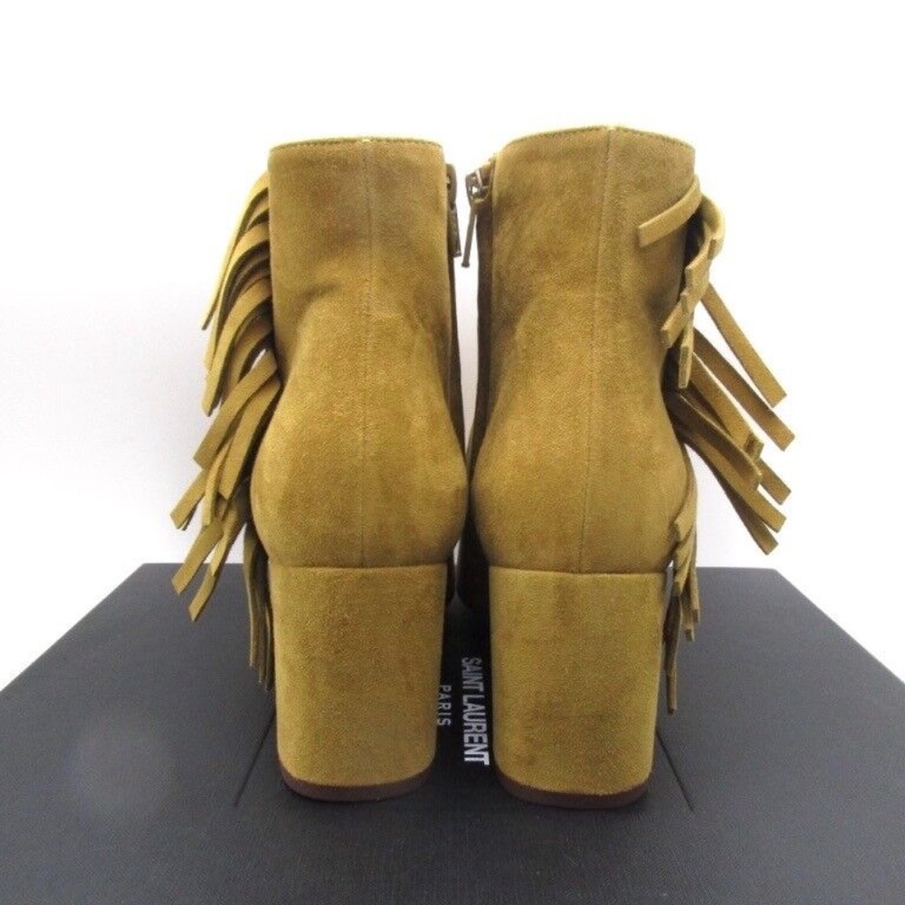 Yves Saint Laurent Babies 70 Fringe Zip Ankle Boots Booties 39 - Picture 2 of 7